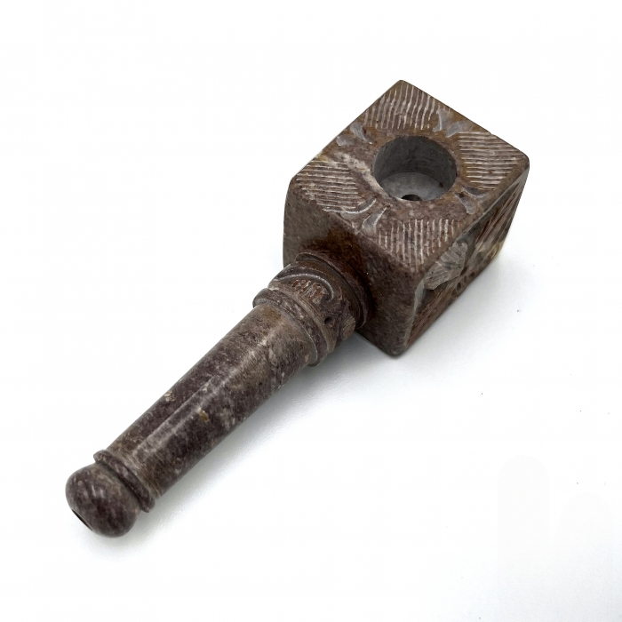 Agung Square Bowl Stone Pipe 8cm