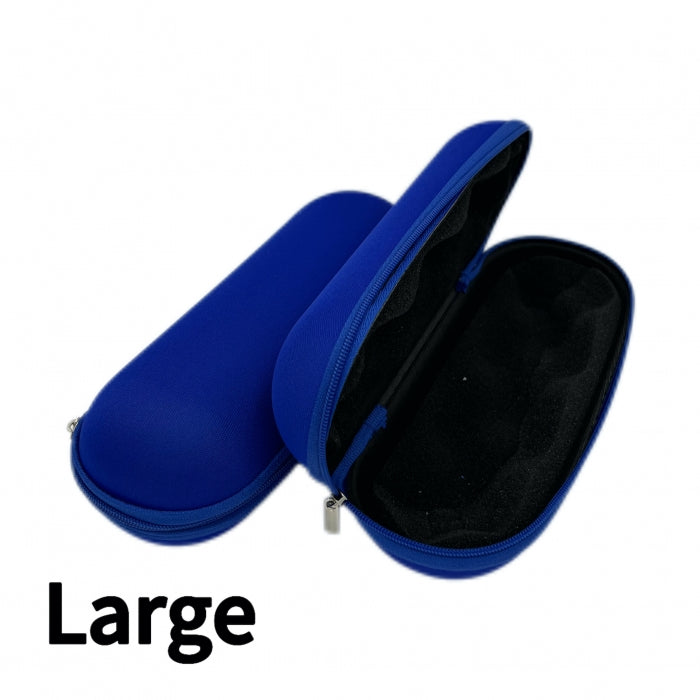 Blue Large Glass Pipe Pouch Case With Zip Lock