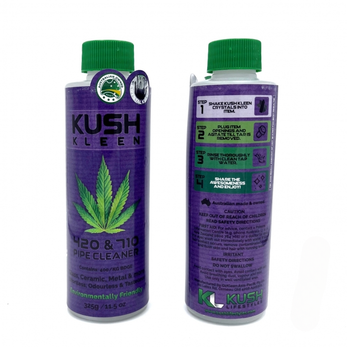 Kush Kleen 420 710 Pipes Bongs Cleaner Purple 325ml