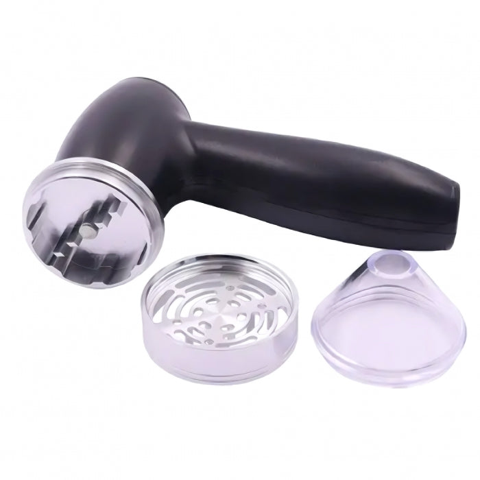 High End Electric Herb Grinder Kit With Accessories Black
