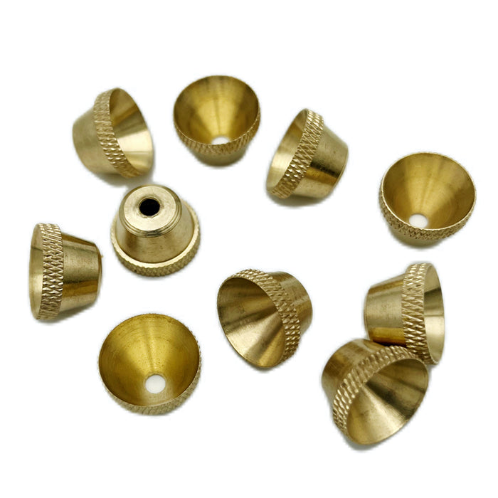 10 Pack Bonza Brass Cone Pieces