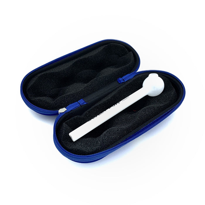 Purple Medium Glass Pipe Pouch Case With Zip Lock