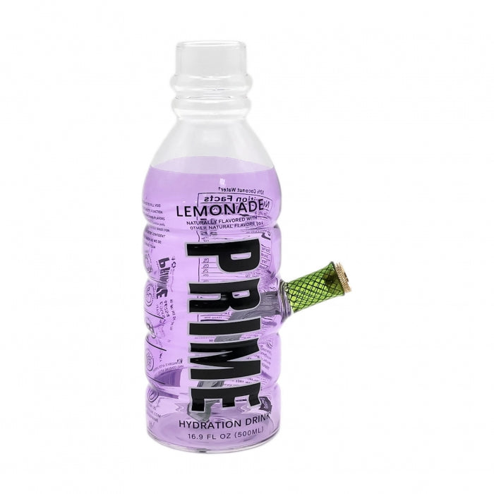 Prime Bottle Glass Bong Water Pipe 20cm Purple