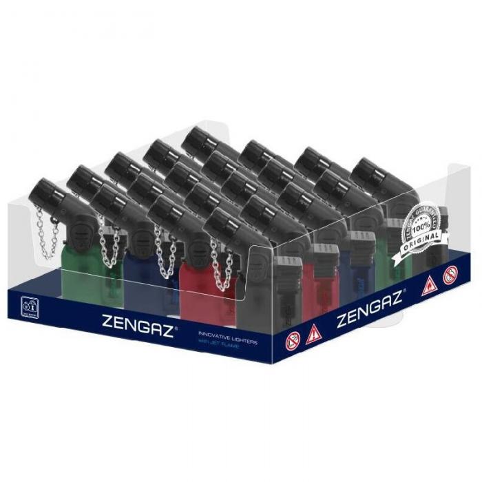 ZENGAZ ZL14 Lig63 Angle Torch Jet Lighter With Chain Lid