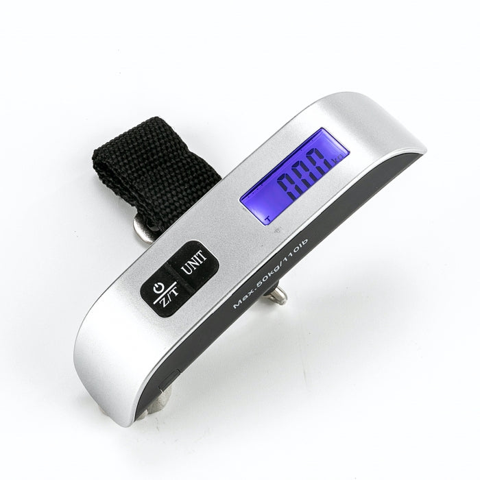 Portable Electronic Luggage LCD Handle Scale Thermometer 10g_50kg