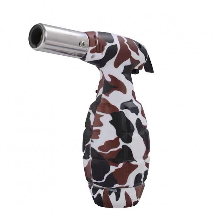 White Camouflage Longstar Flamethrower Grenade Giant Jet Lighter