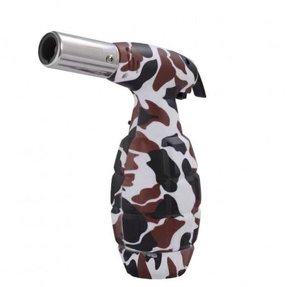 White Camouflage Longstar Flamethrower Grenade Giant Jet Lighter