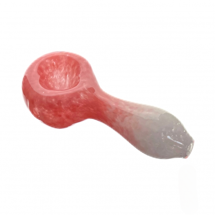 Frit Glass Hand Dry Pipe 10cm Pink