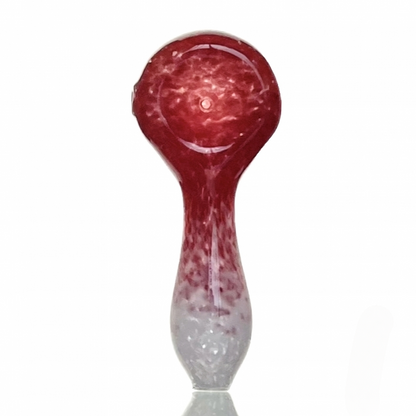 Frit Glass Hand Dry Pipe 10cm Red