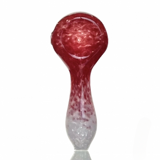 Frit Glass Hand Dry Pipe 10cm Red