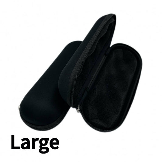 Black Large Glass Pipe Pouch Case With Zip Lock