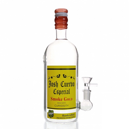 Josh Cuiervo Especial Liquor Bottle Glass Bong 23cm