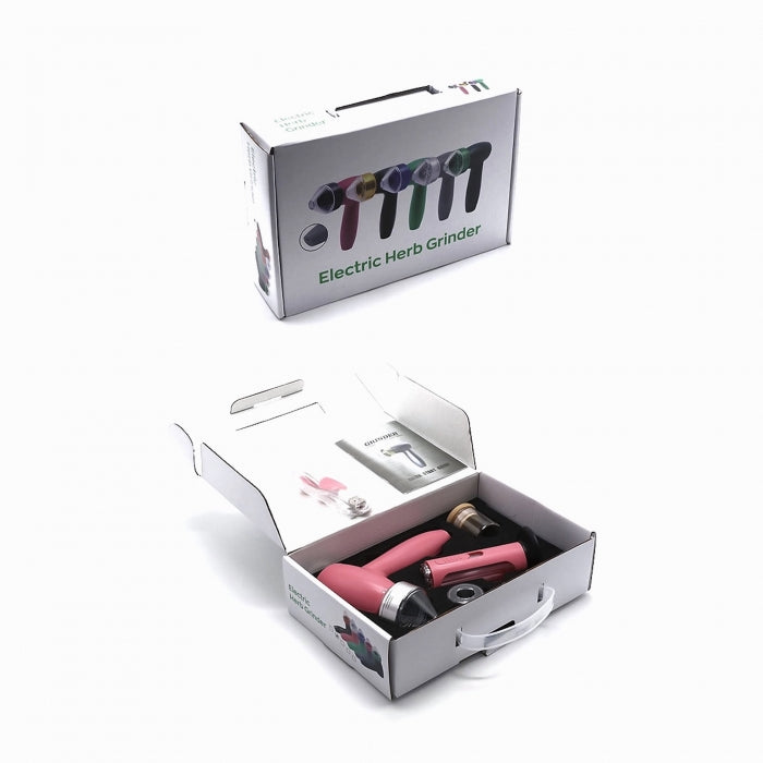 High End Electric Herb Grinder Kit With Accessories Pink
