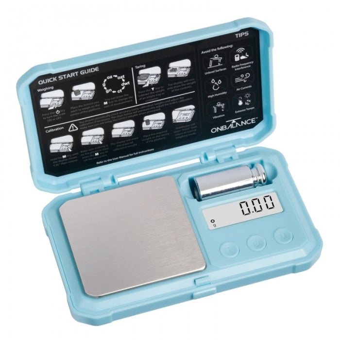 On Balance Predator Pocket Scale PR100 0.01g_100g Blue