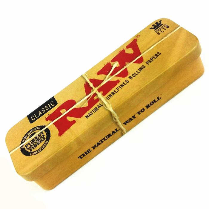 Raw ROLL CADDY Metal Tin King Slim