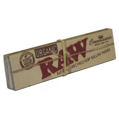 Raw Organic King Slim Rolling Papers With Tips