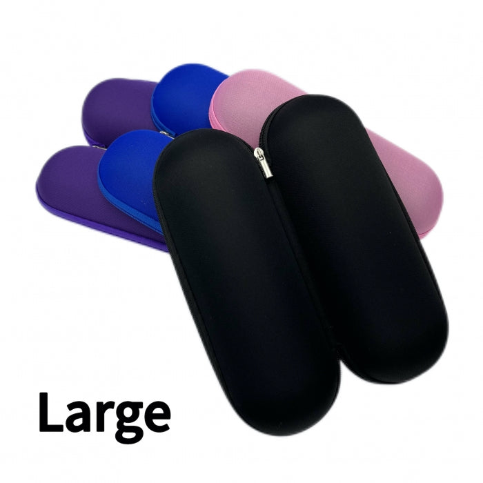 Four Pack Large Glass Pipe Pouch Case With Zip Lock