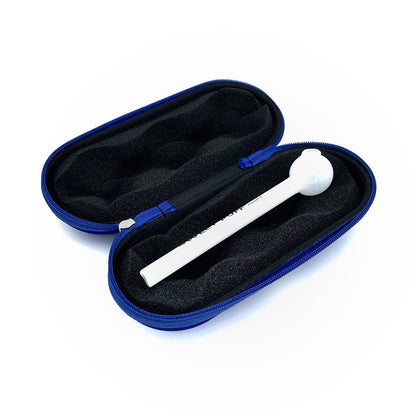Purple Medium Glass Pipe Pouch Case With Zip Lock