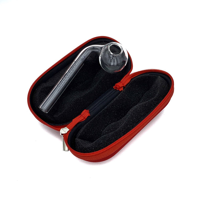 Small Glass Pipe Pouch Case With Zip Lock