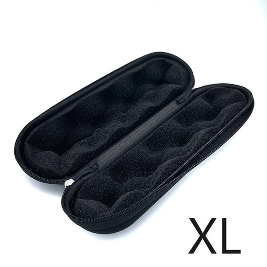 XLarge Glass Pipe Pouch Case With Zip Lock Black
