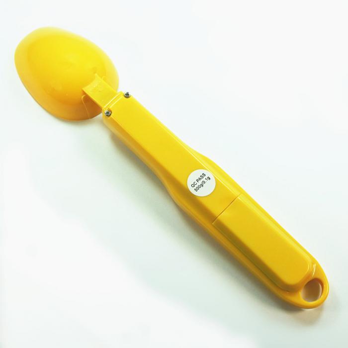 Innovative LCD Display Kitchen Spoon Digital Scale 0.1g_500g Yellow