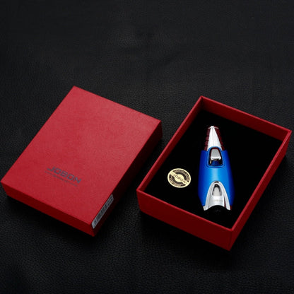 Jobon Rocket Torch Zinc Alloy Jet Flame Lighter Blue