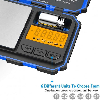 Precision Tuff Digital Pocket Scale Blue 0.01g