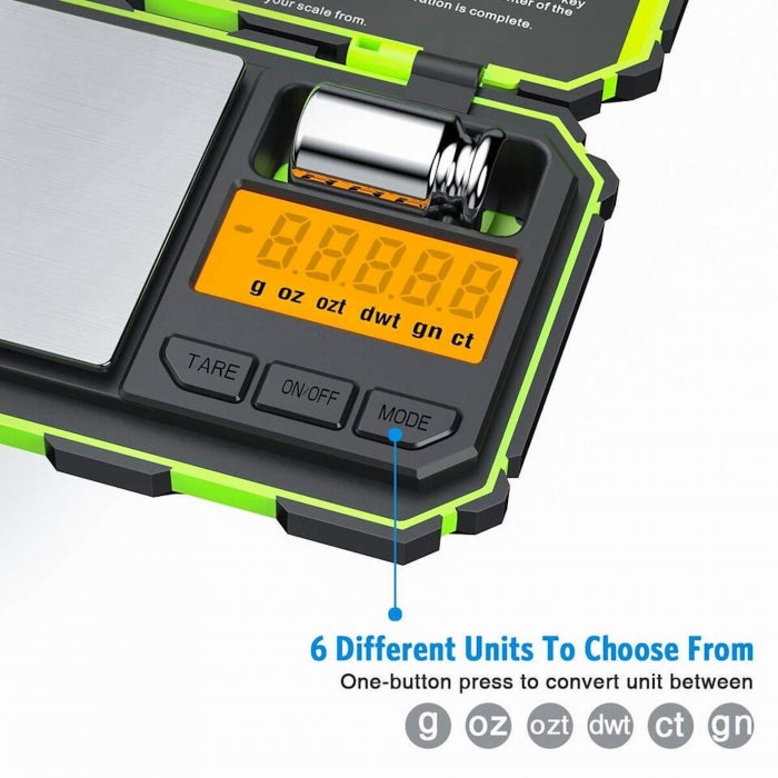 Precision Tuff Digital Pocket Scale Green 0.01g