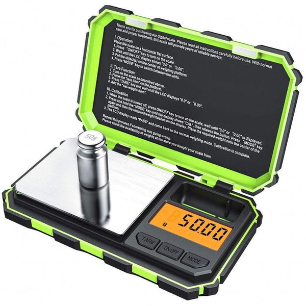 Precision Tuff Digital Pocket Scale Green 0.01g – Bong Hut
