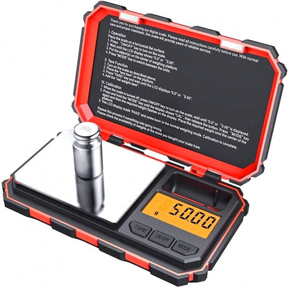 Precision Tuff Digital Pocket Scale Red 0.01g