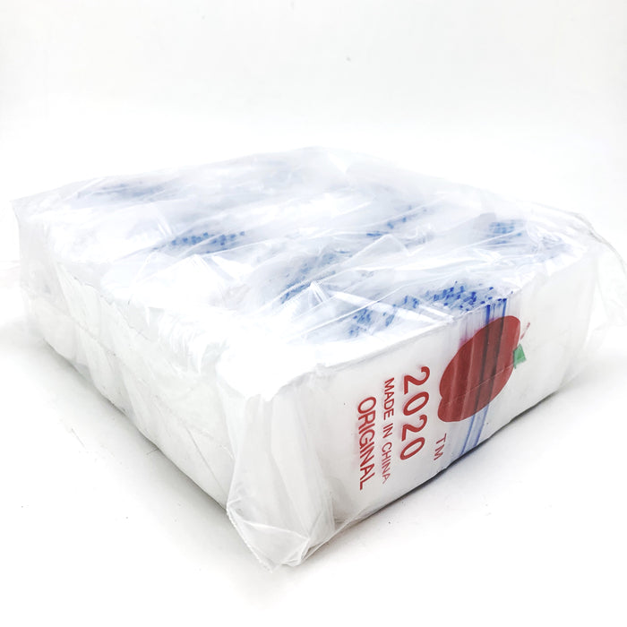 1000 Apple2020 Resealable Plastic Bags Clear 50x50mm