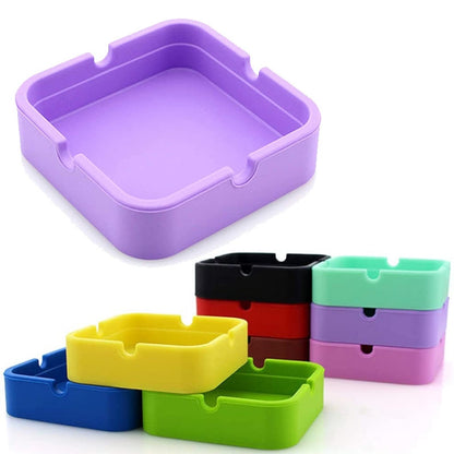 Square Silicone Ashtray