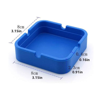 Square Silicone Ashtray