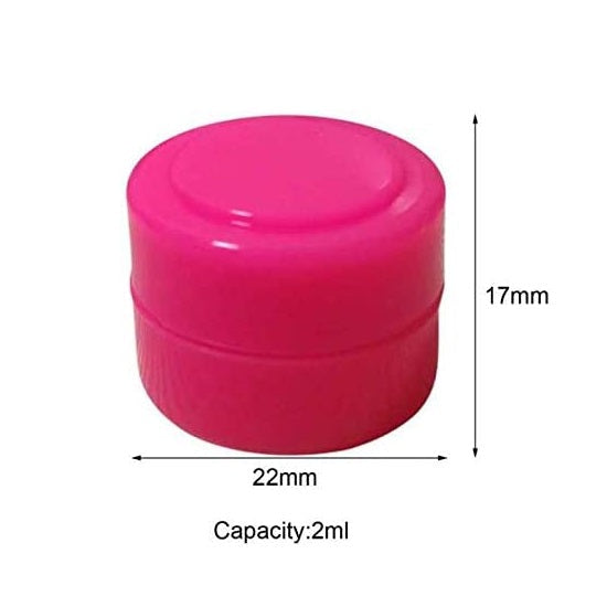 Silicone Container Storage Jar Seals Oil Wax 2ml Random Color