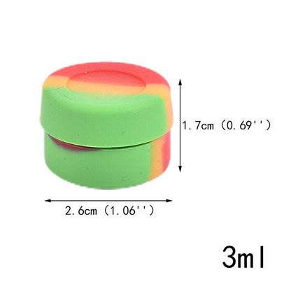 Silicone Container Storage Jar Seals Oil Wax 3ml Random Color