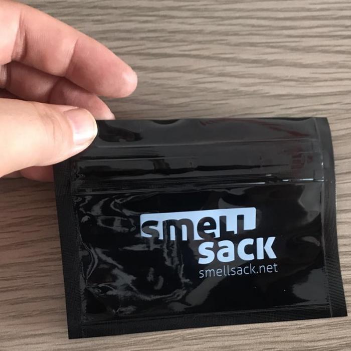 100ps smellsack Double Zipper Smell Proof Bag 10cm X 8cm