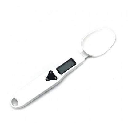 Innovative LCD Display Kitchen Spoon Digital Scale 0.1g_500g White